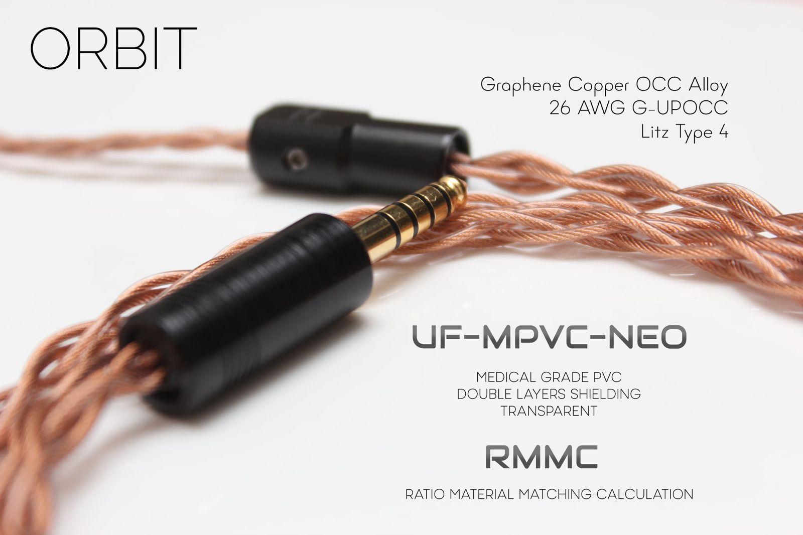 Cross Lambda Orbit - 石墨烯純銅耳機升級線 (2Pin 4.4mm)