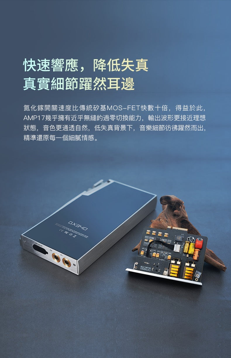 iBasso AMP17 (氮化鎵電晶體分立元件平衡不銹鋼耳放卡)