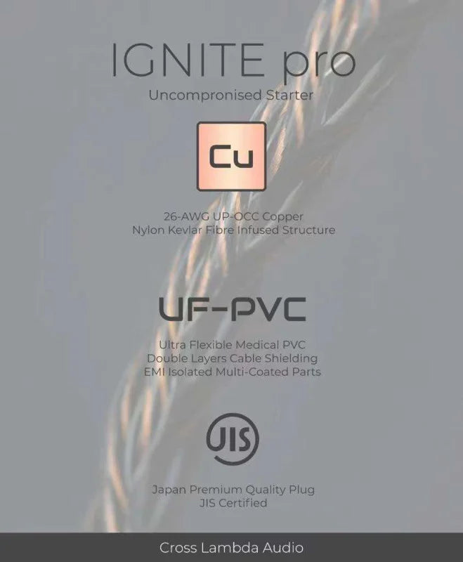 Cross Lambda Audio Ignite Pro 耳機升級線2Pin 4.4mm – Audio Stage Cross Lambda Audio Ignite Pro 耳機升級線2Pin 4.4mm – Audio Stage