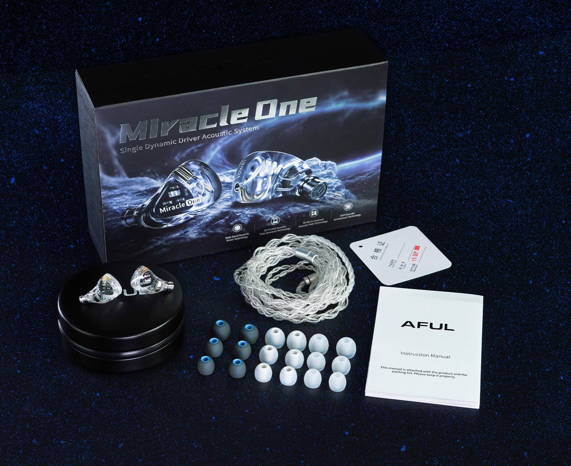 AFUL MiracleOne 6mm LSR Diaphragm Dynamic Driver 入耳式耳機