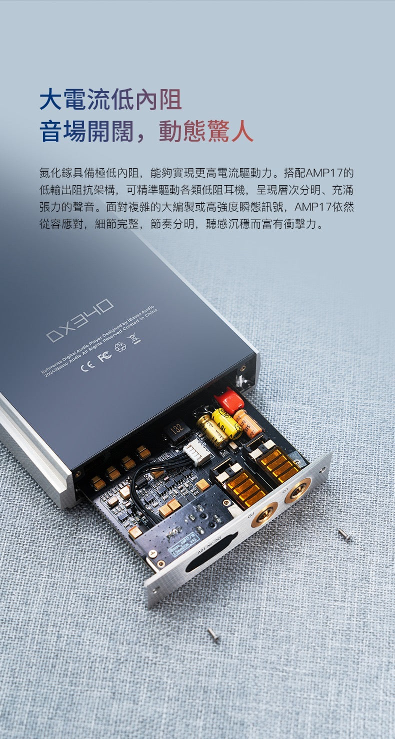 iBasso AMP17 (氮化鎵電晶體分立元件平衡不銹鋼耳放卡)