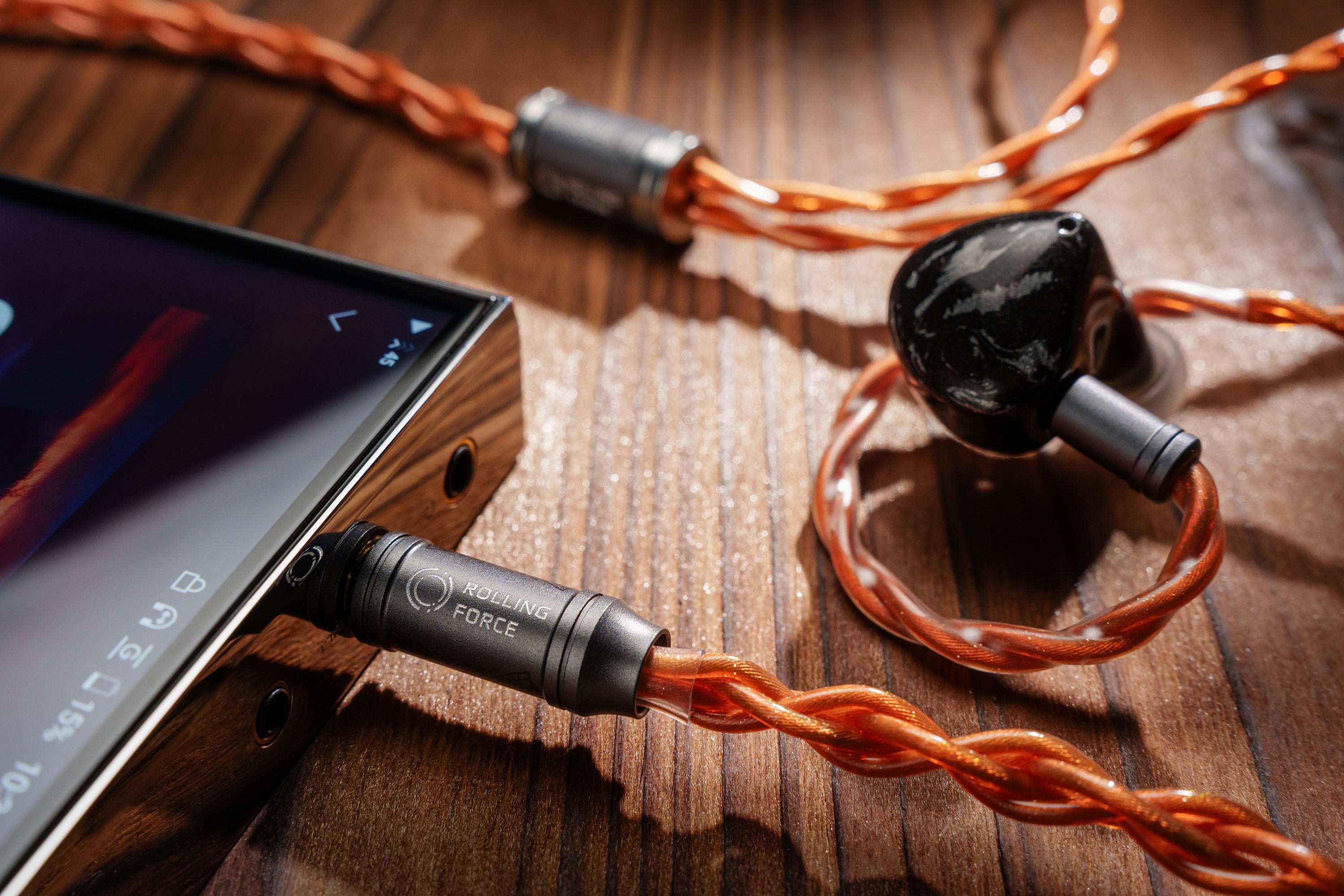 Rolling Force Amber 耳機升級線
