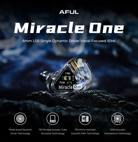 AFUL MiracleOne 6mm LSR Diaphragm Dynamic Driver 入耳式耳機