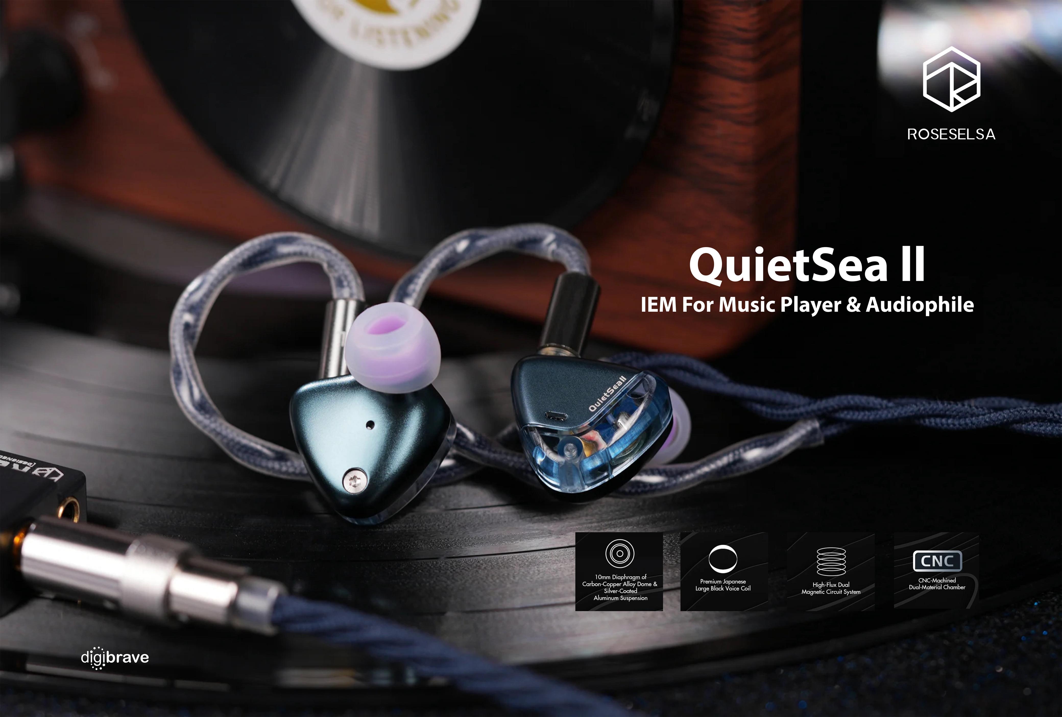 【新品上市】Roseselsa QuietSea II (靜海II) 單動圈HiFi入耳式耳機