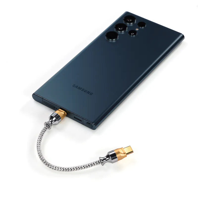 ddHiFi - TC07S USB-C 發燒音頻解碼OTG信號線 Nyx純銀屏蔽2.0版 (10cm)