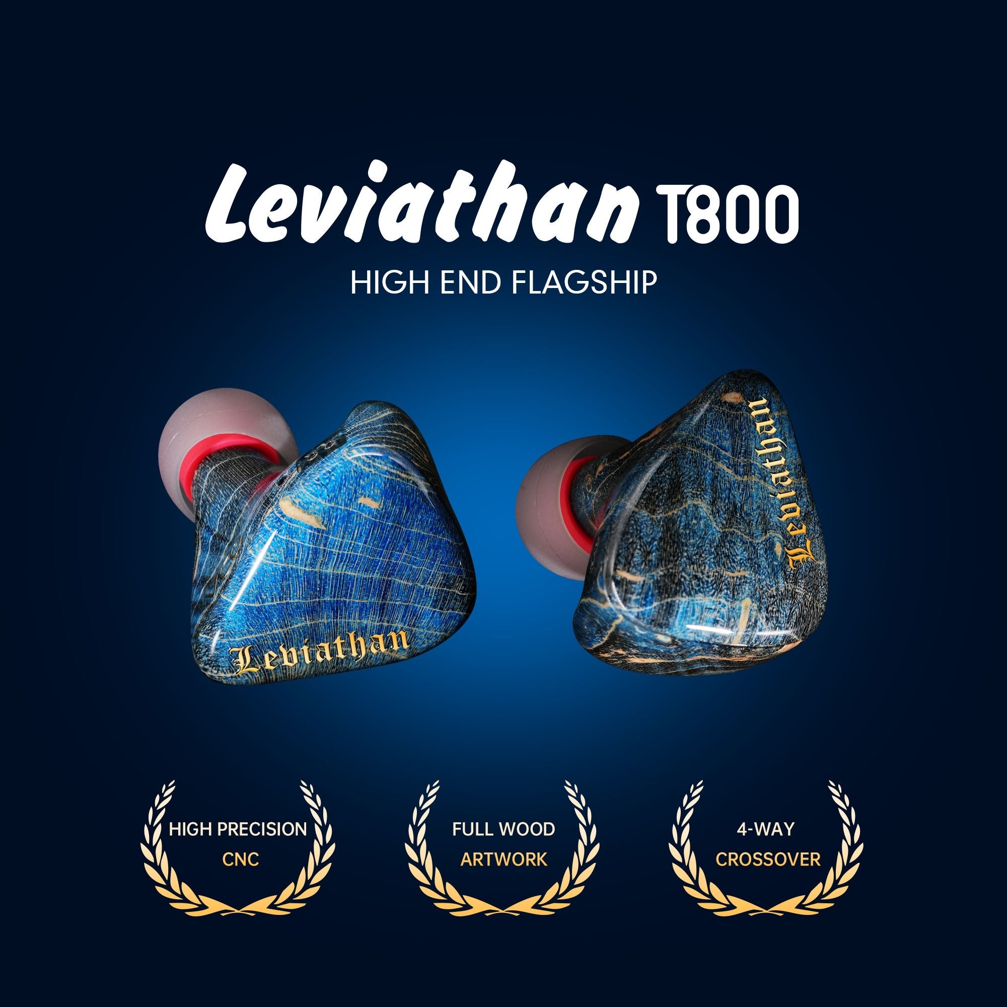 ODA Audio Leviathan T800 (1 DD, 1 FD,  and 6 BA)入耳式耳機(Korea Edition)