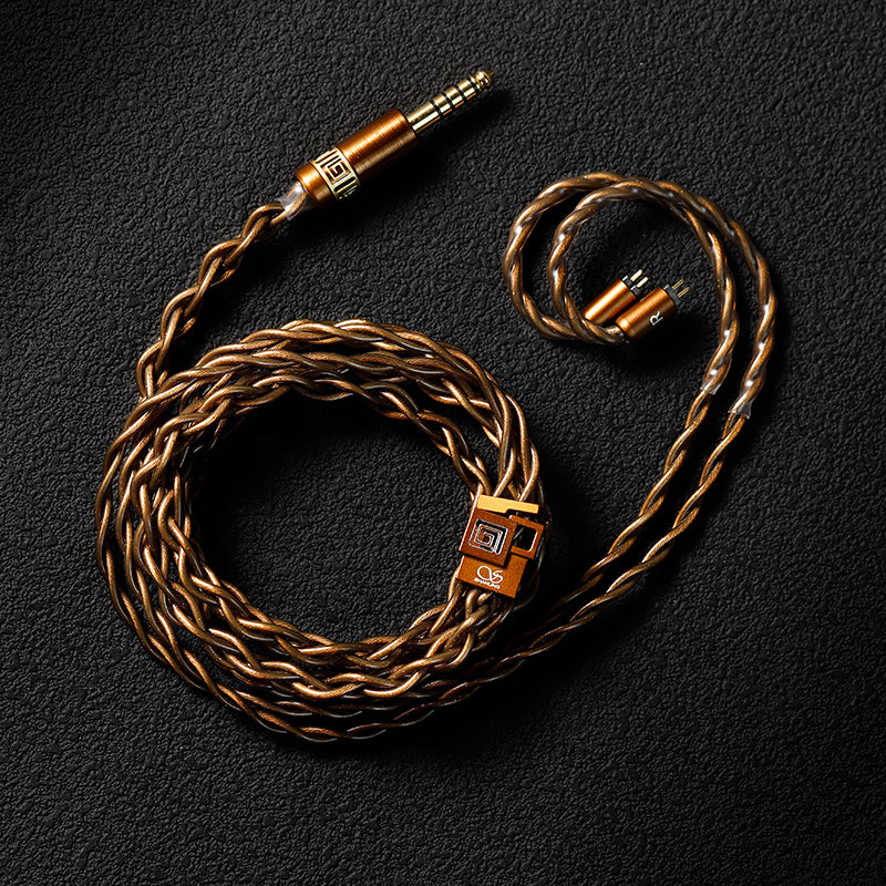 Shanling×瞬聲Flash Acoustic「焦尾」EL1000五重導體2pin 4.4mm 耳機升級線