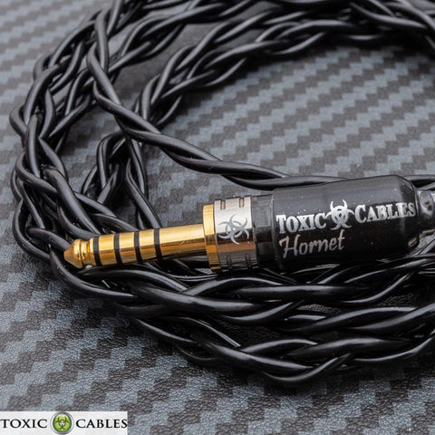 【公價貨品】Toxic Cables Hornet - G-UPOCC 石墨烯單晶純銅耳機升級線 (Black + Versa Connector, 4.4mm)