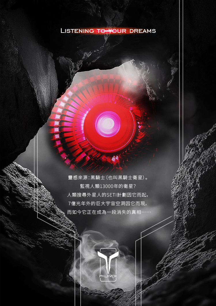 Palavox Audio Dark Knight 黑騎士 (2骨傳導 4微型平板 6動鐵 )