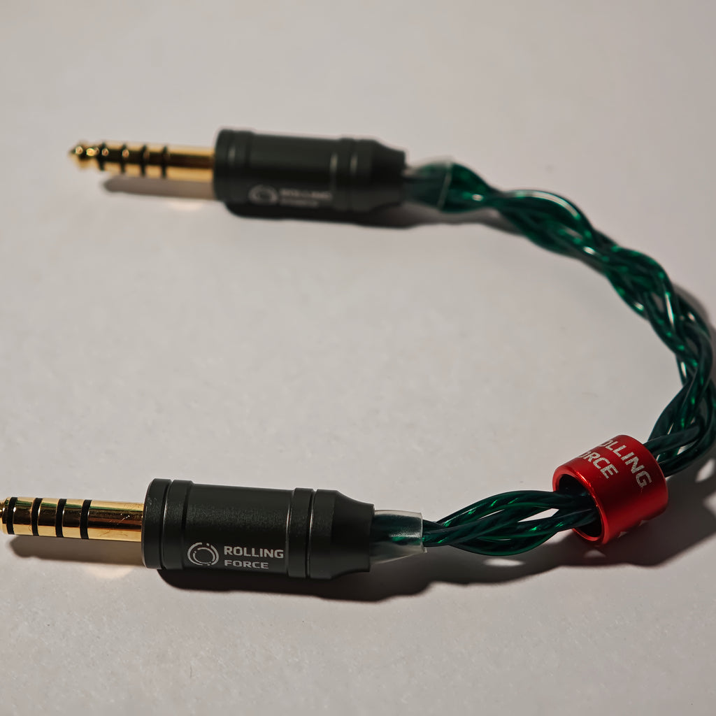 Rolling Force Suika 加厚單晶銅鍍銀對錄線 (10CM)
