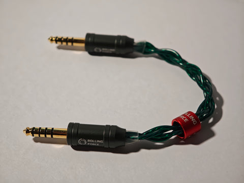 Rolling Force Suika 加厚單晶銅鍍銀對錄線 (10CM)