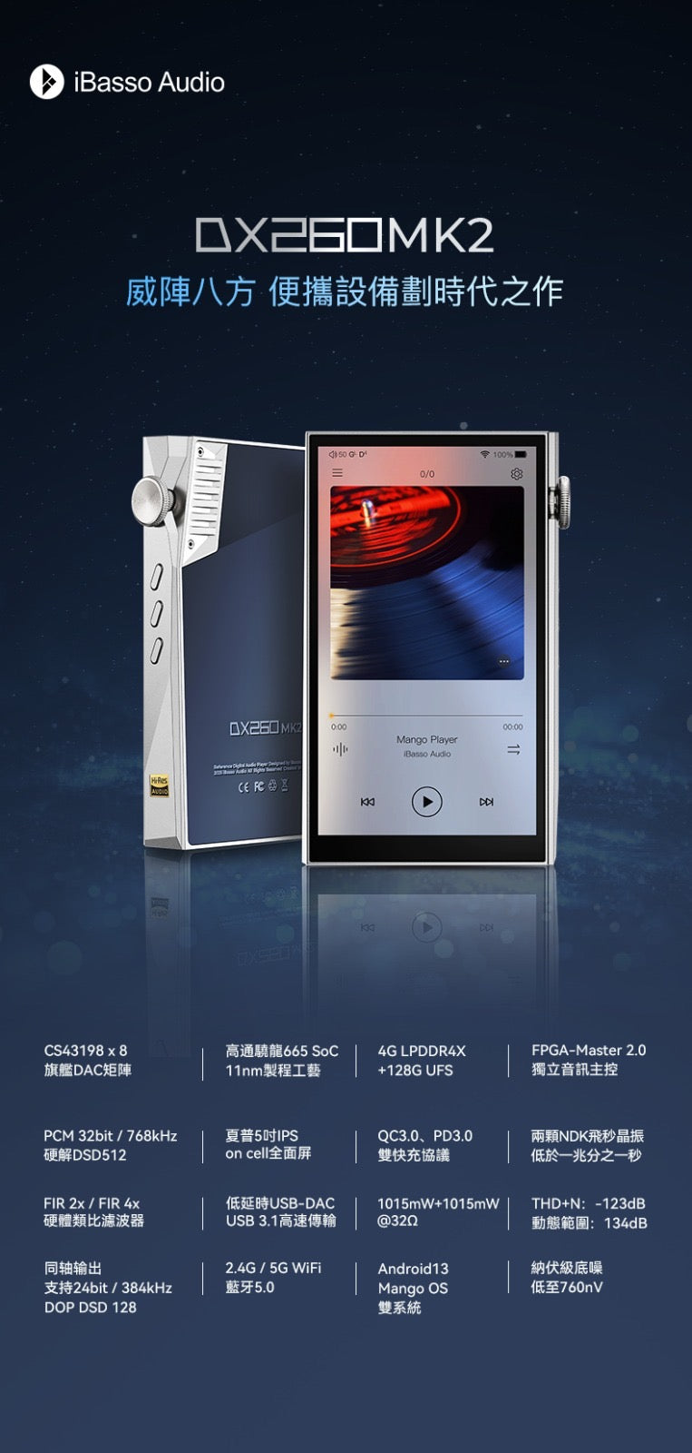 預售 - iBasso DX260MK2 銀白 (限量版) (全球限量)&銀藍（普通版）