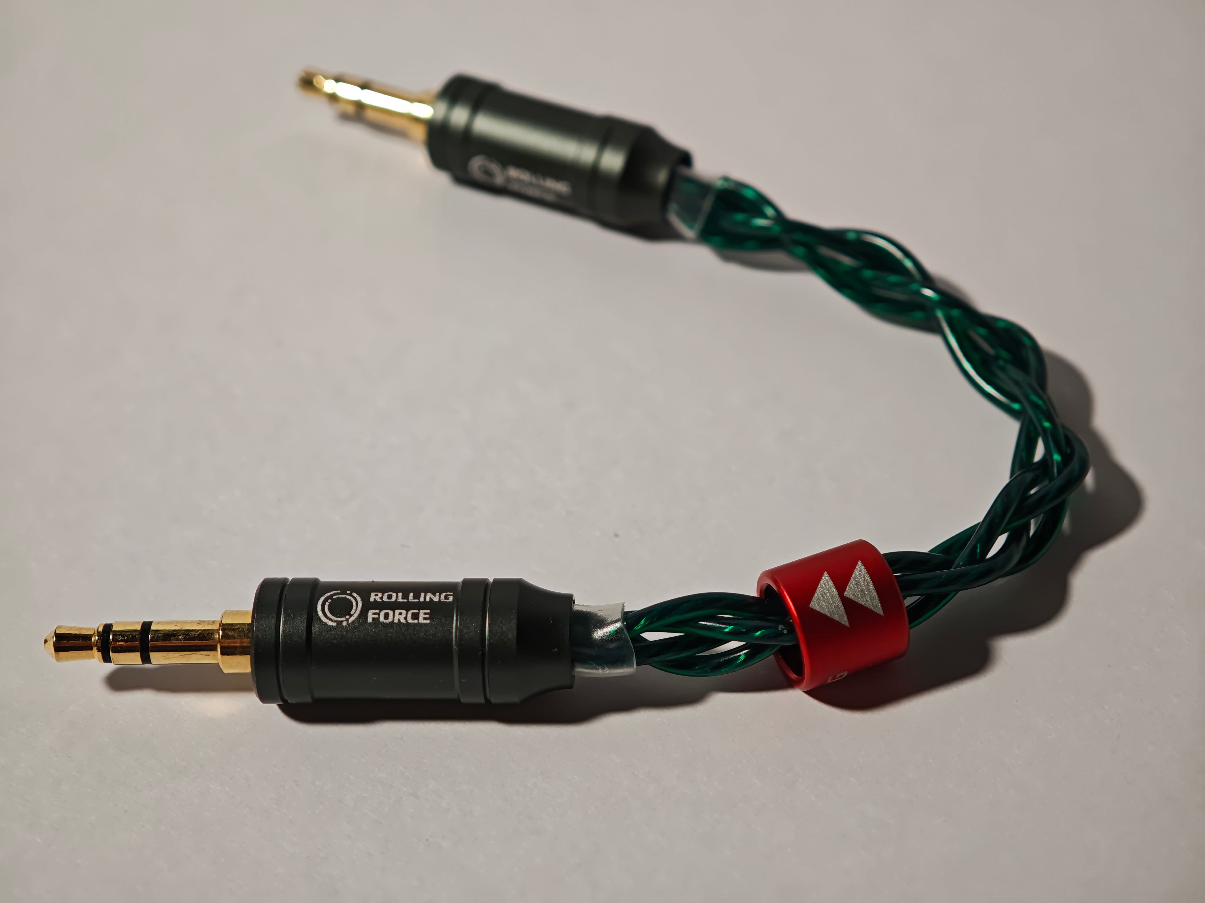 Rolling Force Suika 加厚單晶銅鍍銀對錄線 (10CM)