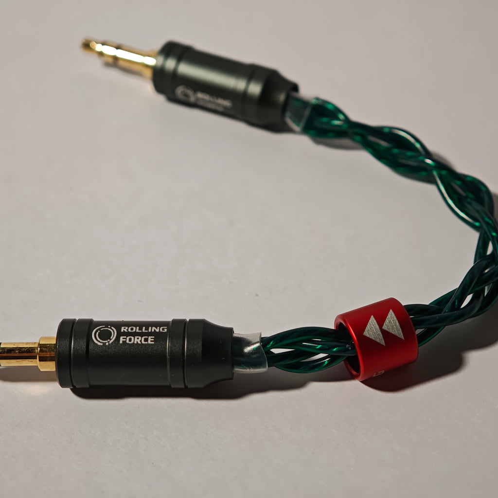 Rolling Force Suika 加厚單晶銅鍍銀對錄線 (10CM)