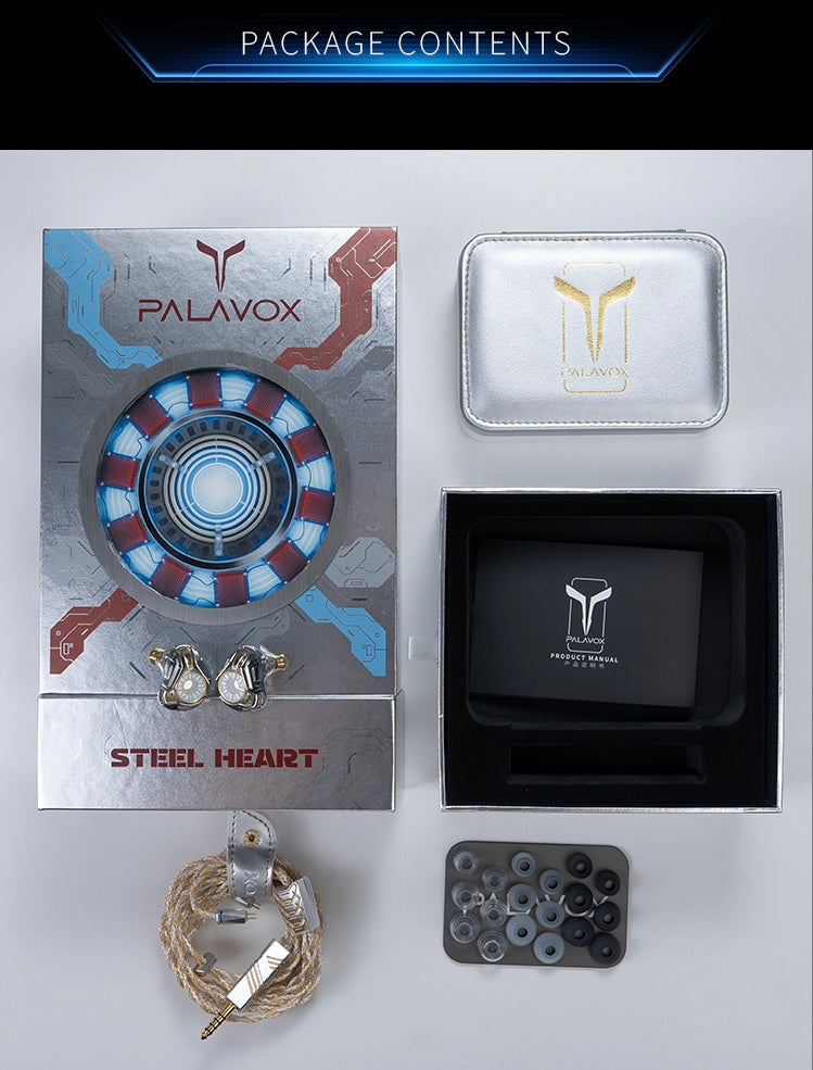 【全球限量88對｜香港配給10對 】 Palavox Audio Steel Heart鋼鐵之心 入耳式耳機