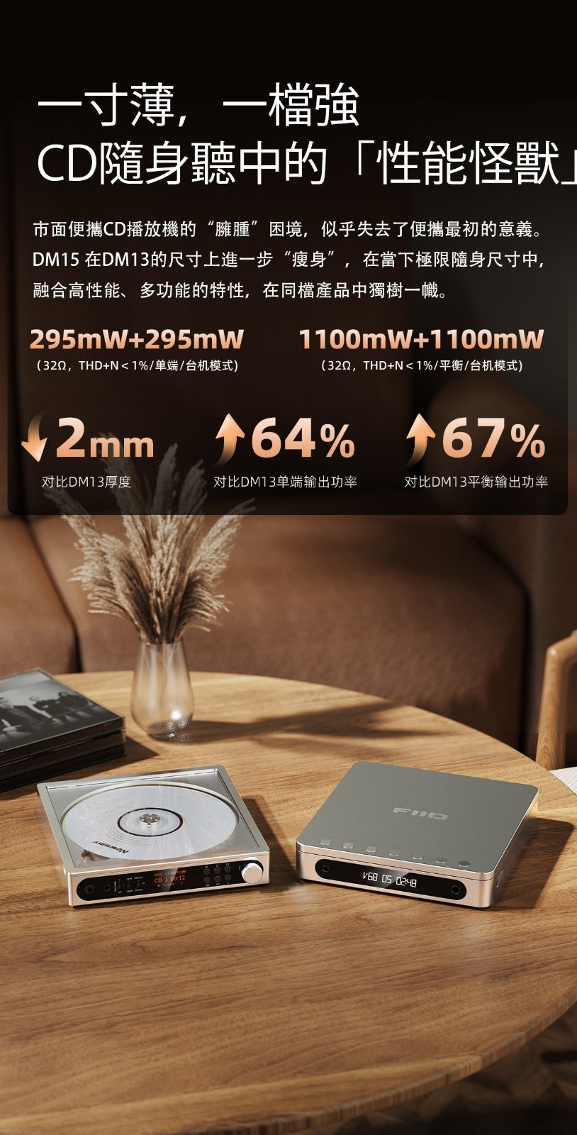 Fiio DM15 AKM (便攜身歷聲CD播放機)