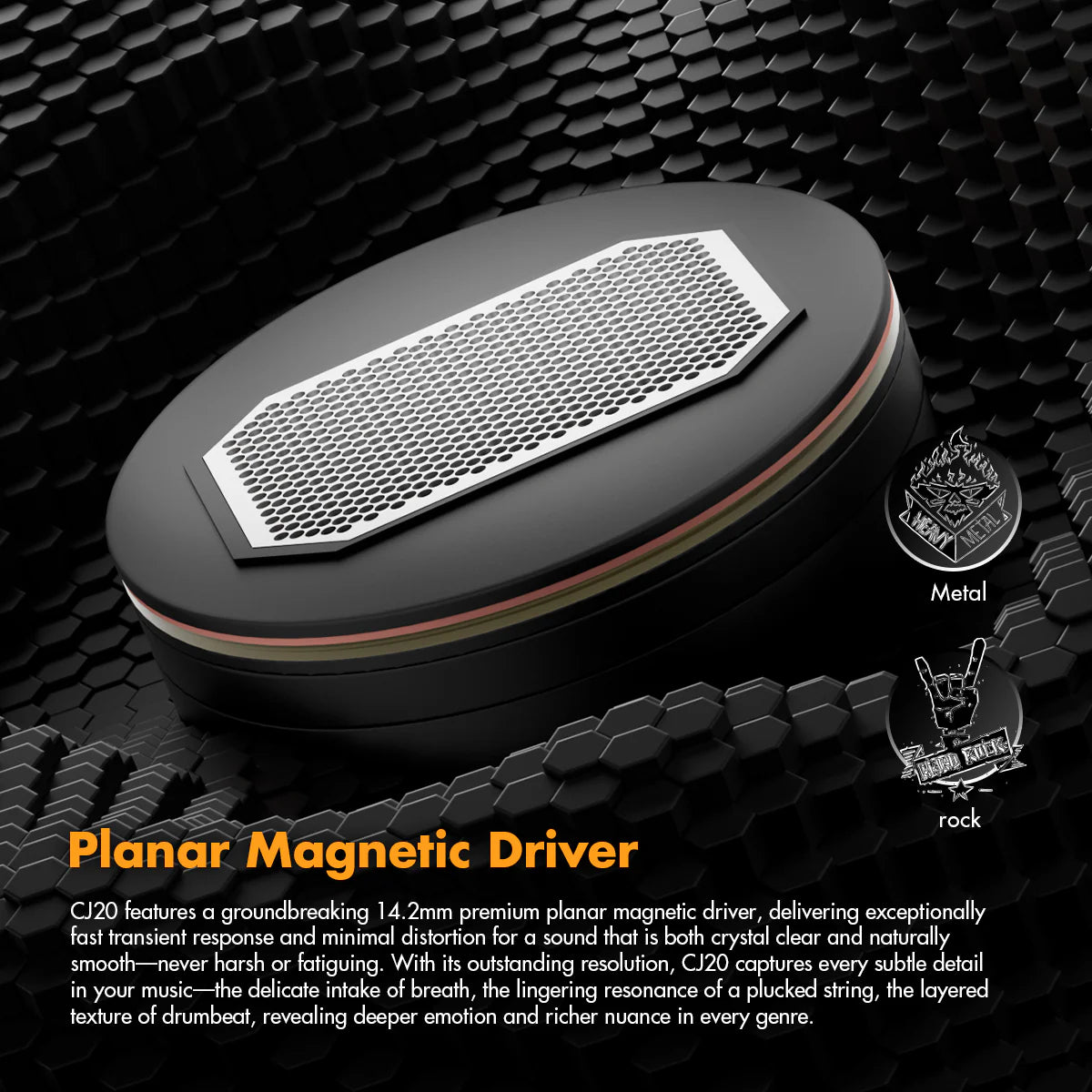 【新品預訂】Roseselsa × AAV CJ20平板振膜入耳式耳機