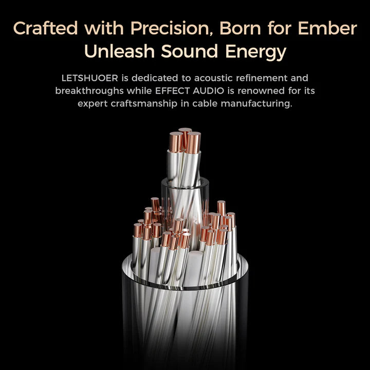 LETSHUOER Ember 餘燼 平面單元聲學結構入耳式耳機 （限量版999）