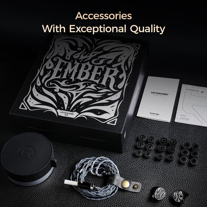 LETSHUOER Ember 餘燼 平面單元聲學結構入耳式耳機 （限量版999）