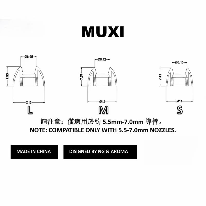 Aroma Audio x NG Audio MUXI 耳膠(一盒三對)