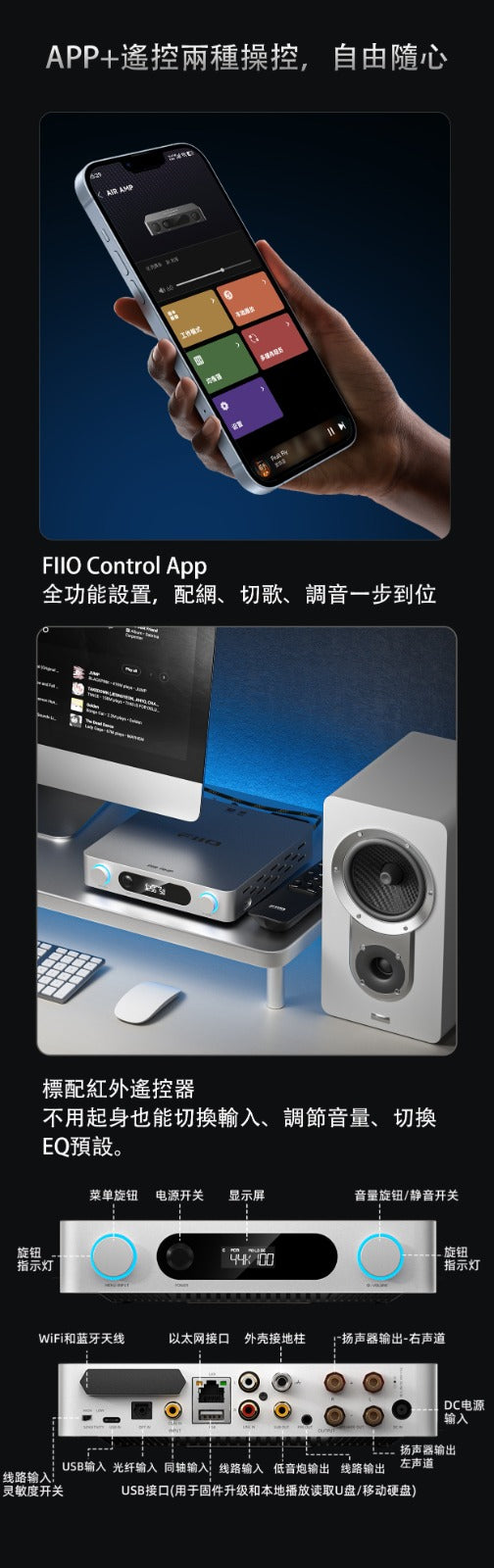 FiiO Air AMP (流媒體功率解碼放大器)