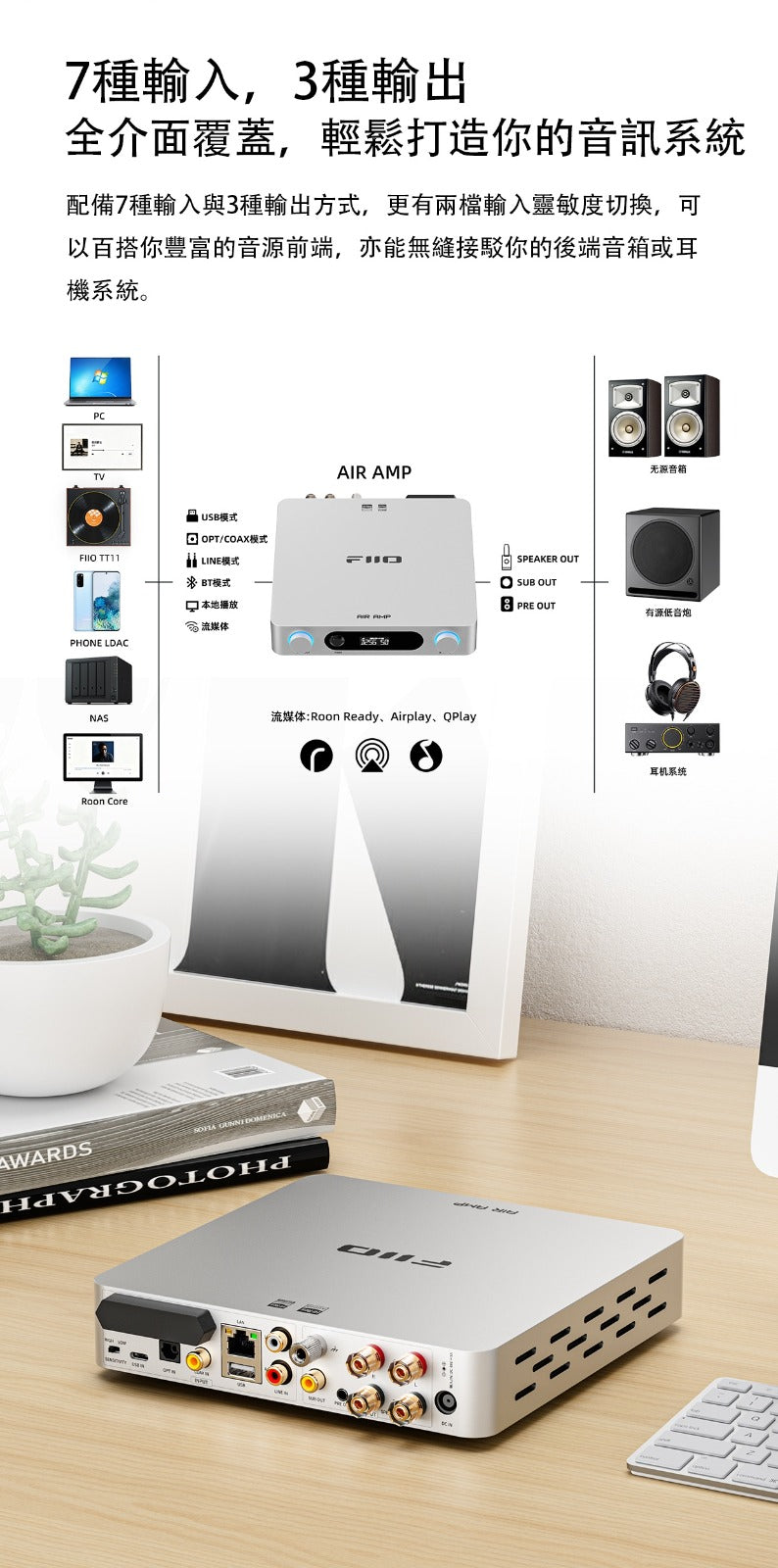 FiiO Air AMP (流媒體功率解碼放大器)