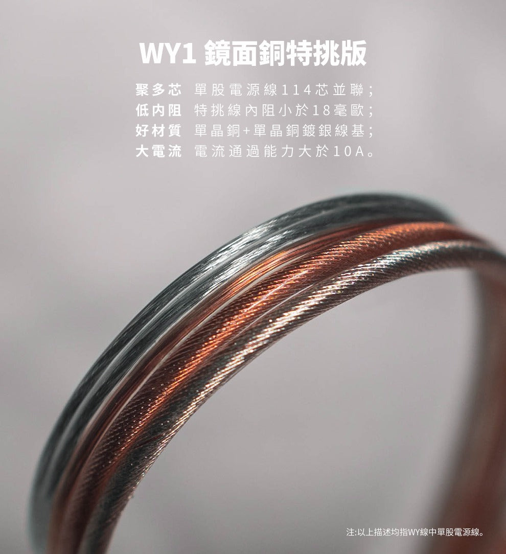 Luxury & Precision WY1 鏡面銅特挑版轉接線(不包括W4ACG)