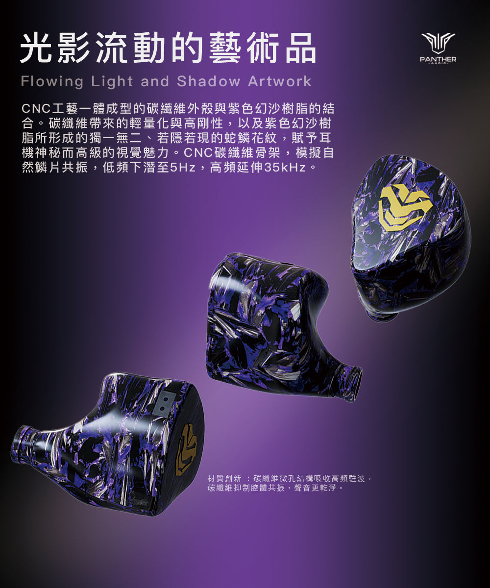 Panther Audio Luminis DH4 (2DD+2BA)入耳式耳機