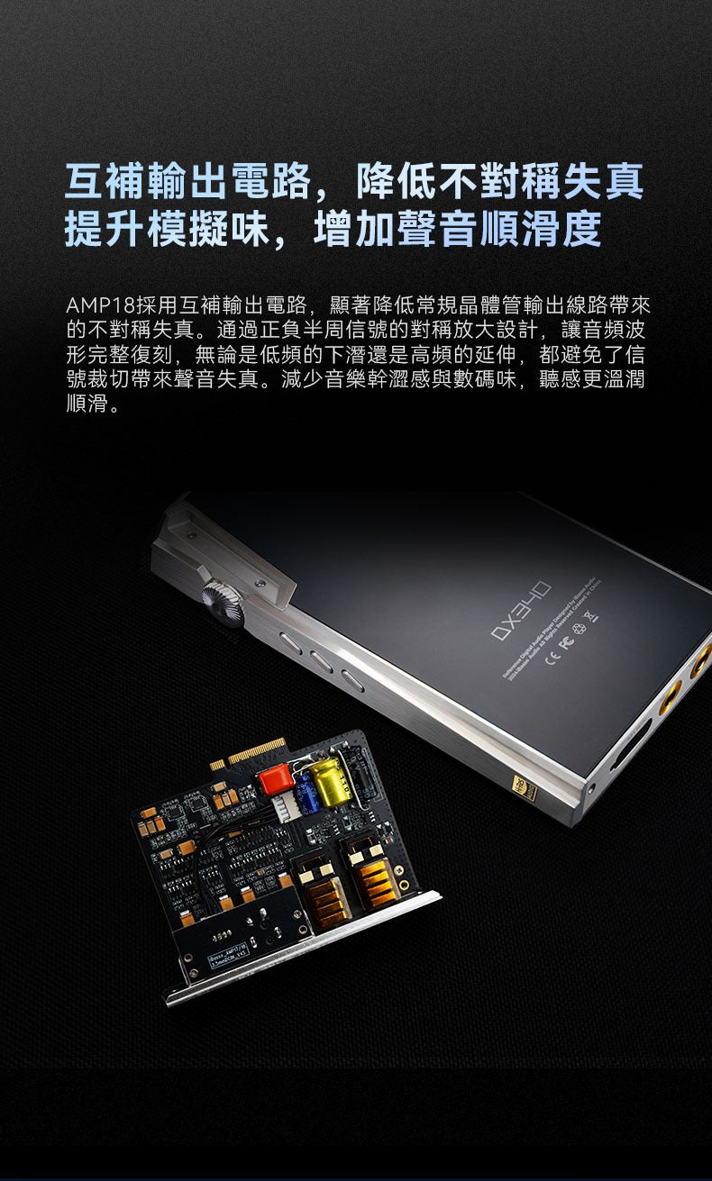 IBasso AMP18 (80路電晶體 | 逐級回饋電路 | 兩級放大架構雙| 4.4mm平衡耳放卡) (DX3XX系列全支援)