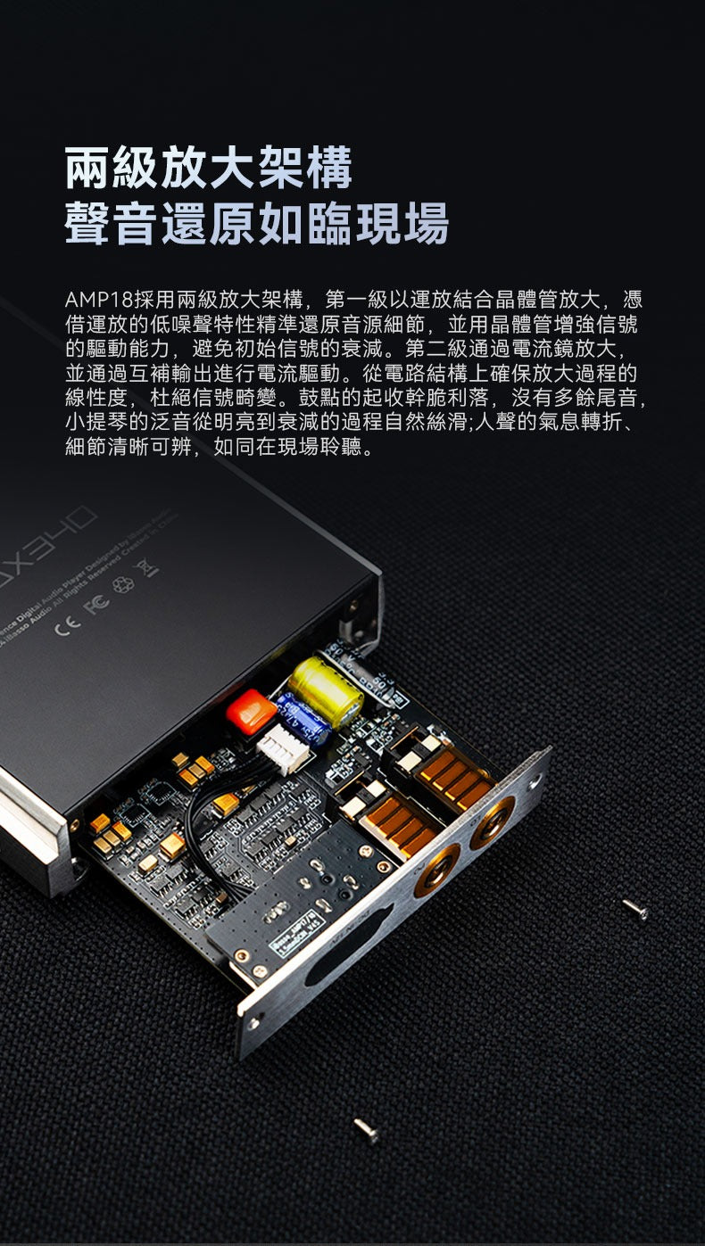 IBasso AMP18 (80路電晶體 | 逐級回饋電路 | 兩級放大架構雙| 4.4mm平衡耳放卡) (DX3XX系列全支援)