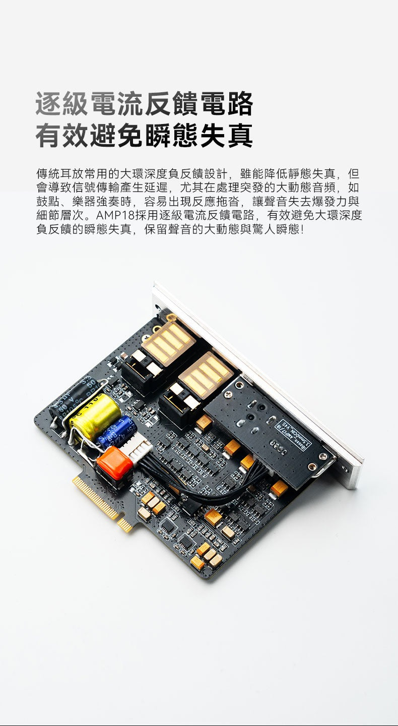 IBasso AMP18 (80路電晶體 | 逐級回饋電路 | 兩級放大架構雙| 4.4mm平衡耳放卡) (DX3XX系列全支援)