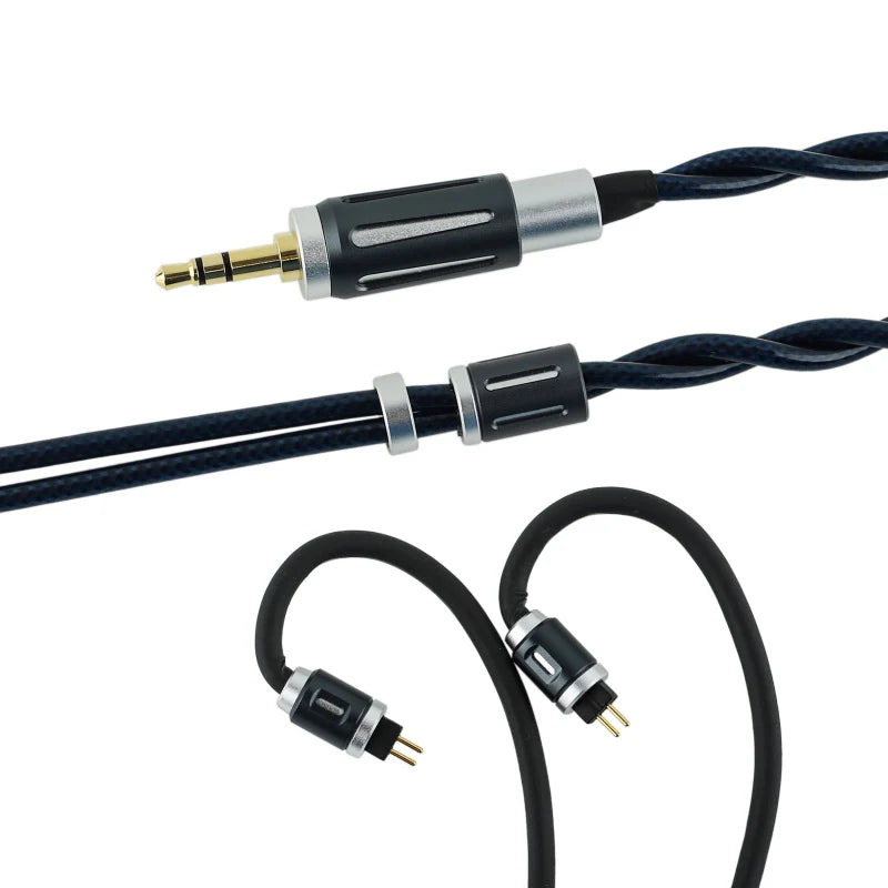 THIEAUDIO Midnix
Premium 4-Core 6N Single Crystal Copper Cable 耳機升級線（可換3.5mm 或 4.4mm )