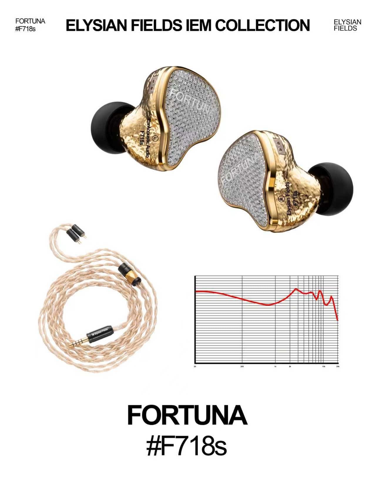 EarAcoustic Audio Fortuna F718s 旗艦動圈單元耳機