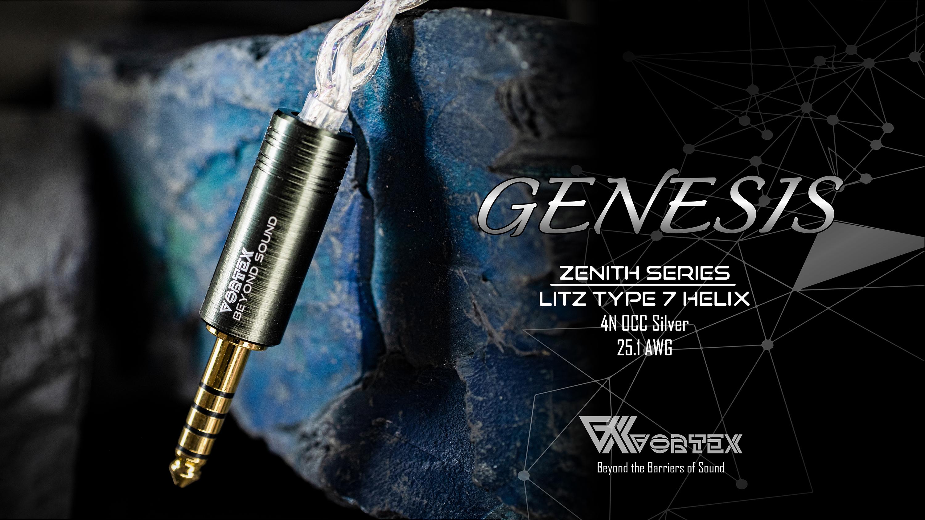 Vortex Zenith Series – Genesis (4N OCC Silver Type7 ) 4.4mm耳機升級線