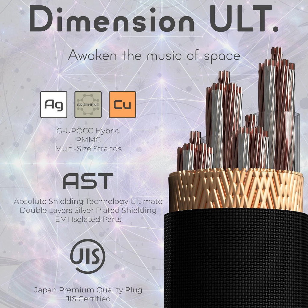 CrossLambda Dimension Ultimate 旗艦線材 耳機升級線￼
