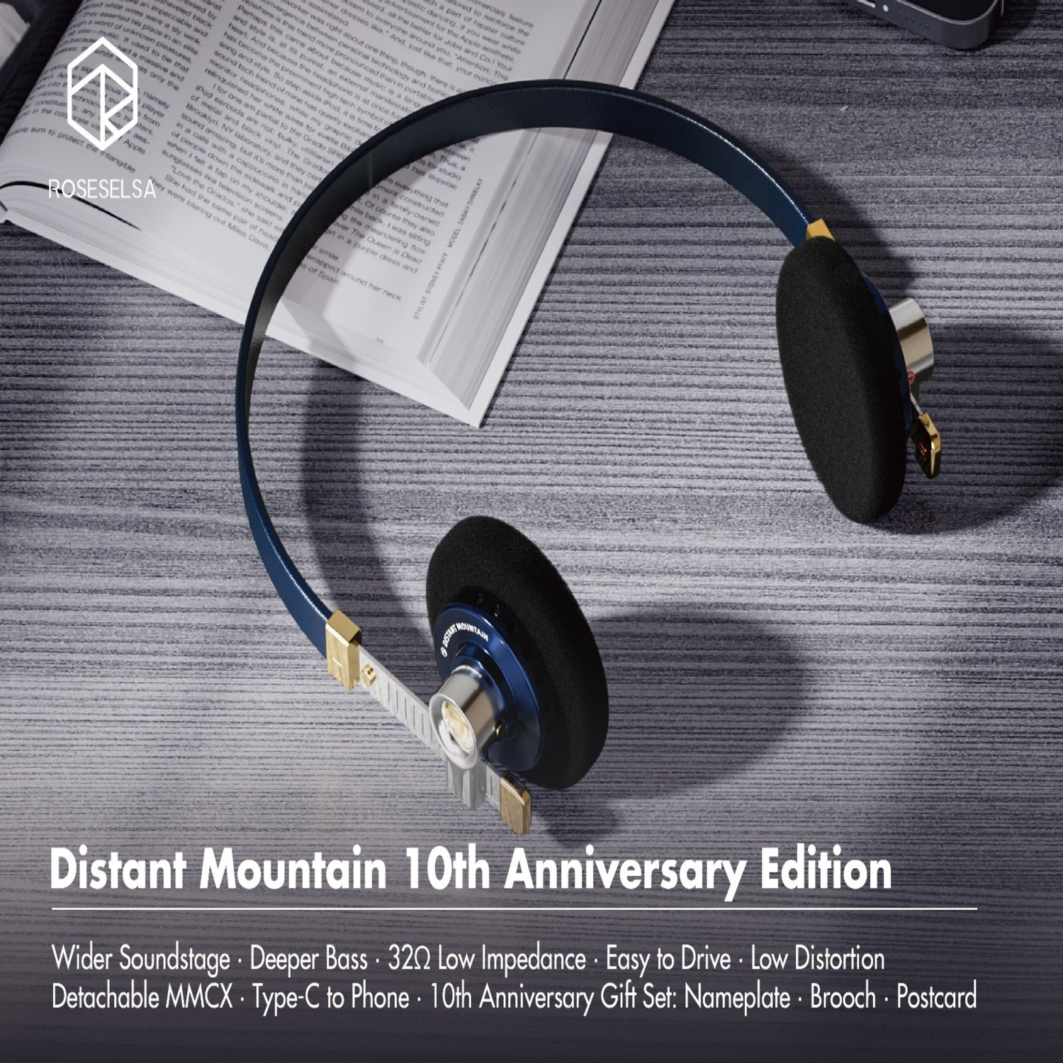 Roseselsa Distant Mountain 10週年藍色特別版 禮物裝：( 跟送銘牌，胸針，明信片)