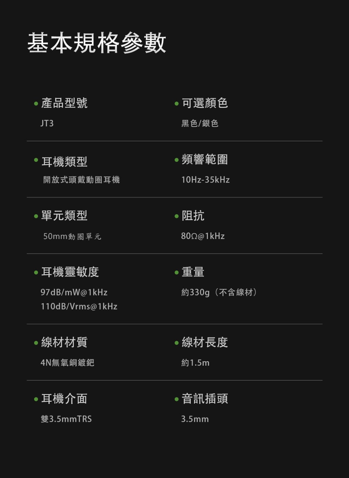 FiiO Jade audio JT3 高保真頭戴耳罩