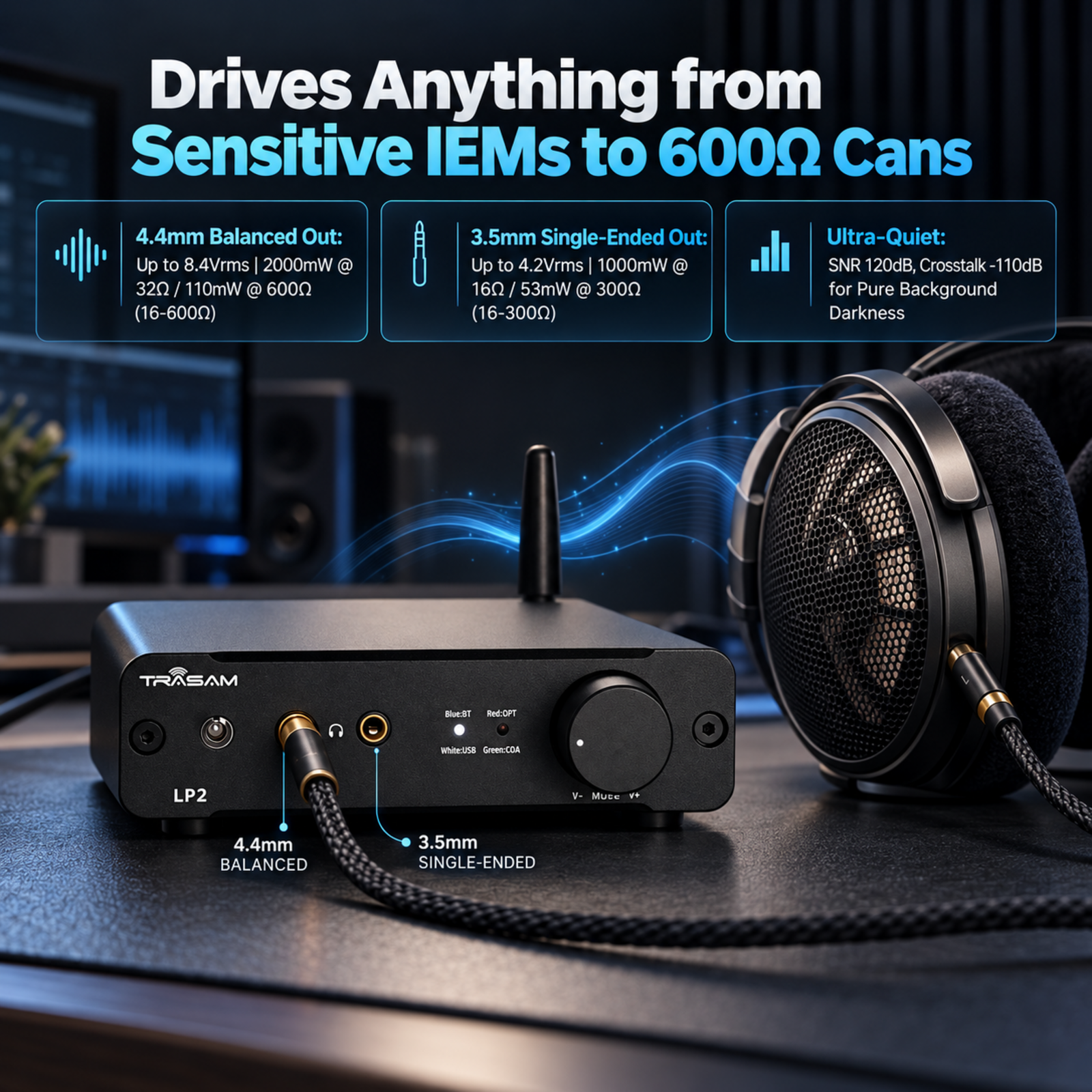 TRASAM LP2 桌面HiFi解碼耳放一體機