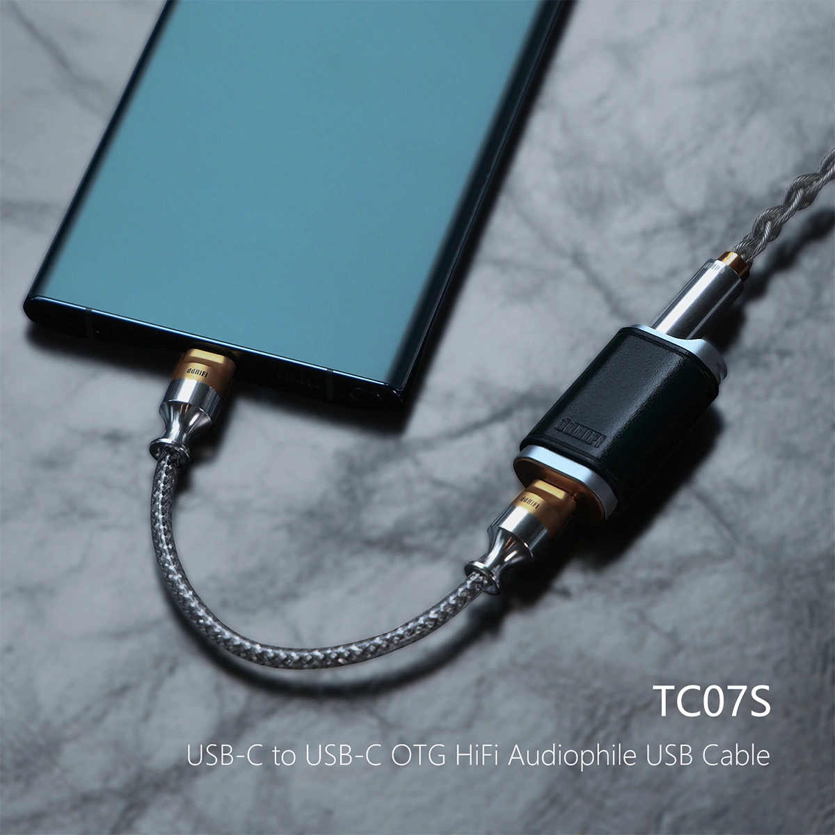 ddHiFi - TC07S USB-C 發燒音頻解碼OTG信號線 Nyx純銀屏蔽2.0版 (10cm)